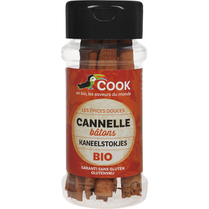 Cook épices -- EOL Cannelle en tuyaux bio (origine Madagascar) - 12 g